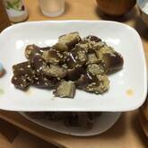 ゆでナスのゴマ酢和え