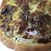 フライパンで牛肉のプルコギピザ