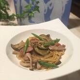 超時短！鶏もも肉とベーコンの和風パスタ