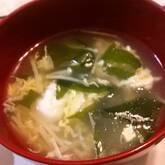 ワカメのふんわり卵スープ