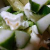 豆腐のアボカドドレッシングがけ