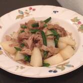 豚肉と長芋の甘みそ炒め