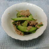 キュウリとツナのマスタードサラダ