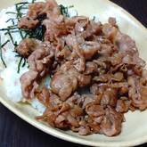 ミョウガの甘酢ご飯で焼き肉丼