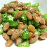 オクラと納豆の小鉢