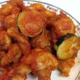 鶏唐揚げのケチャップ和え