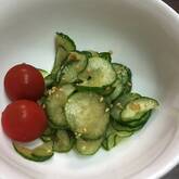 キュウリのゴマ酢