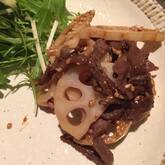 牛肉とレンコンの炒め物