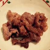 薄切り豚肉のショウガ炒め