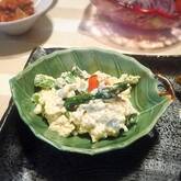 グリーンアスパラの白和え