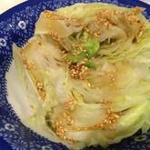 レタスのゴマポン酢がけ