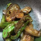 ナスとピーマンのみそ炒め