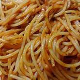 オリーブ入りトマトパスタ