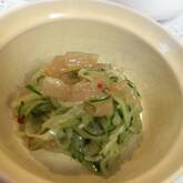 クラゲキュウリの和え物