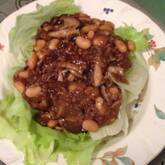 キノコのあんかけレタスのせ