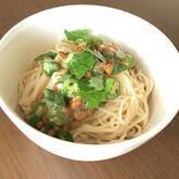 ネバネバ！さっぱりオクラ納豆のぶっかけ素麺