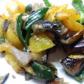 ナスとピーマンのみそ炒め