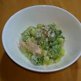 オクラとツナのレモンマヨネーズ和え