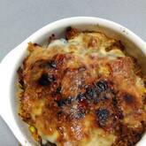 ナスのミートカレーグラタン