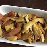 エリンギとソーセージのタレ焼き