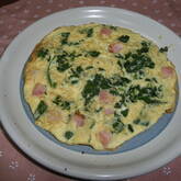 ホウレン草入りスペインオムレツ