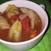 トマトとキャベツのエスニックスープ