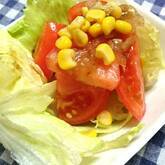 トマトのシンプルサラダ