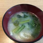 小松菜と大根のみそ汁