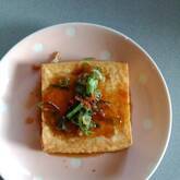 カリッと厚揚げのステーキ