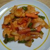 鶏と野菜の酢豚風