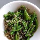 シシトウとジャコのレンジ煮