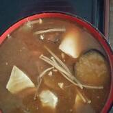 焼きナスのみそ汁