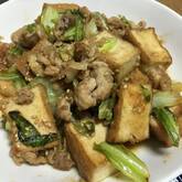 厚揚げとキャベツの炒め物