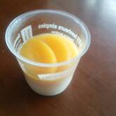 黄桃ミルクプリン