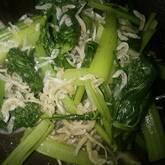 小松菜と甘辛ジャコの和え物