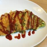 小松菜のオープンオムレツ