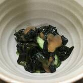 キュウリの梅肉和え