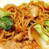 イカと豚肉入り焼きそば