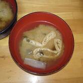 ミョウガのみそ汁