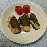 豆腐つくねの大葉包み焼き