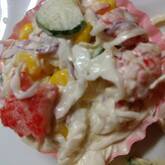 ポテトとカニカマのサラダ