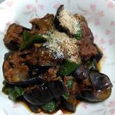 ナスとピーマンのツナみそ炒め