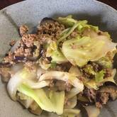 ナスと豚ひき肉のカレー炒め