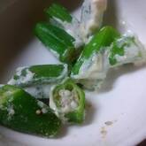 オクラとツナのレモンマヨネーズ和え