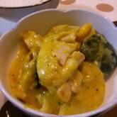 鶏肉の簡単コーンクリーム炒め煮