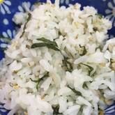 大葉と白ゴマのご飯