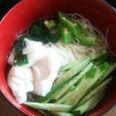 鶏つるりんお素麺