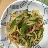 ゆでモヤシのゴマ酢和え