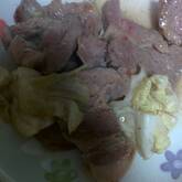 豚バラ肉と春キャベツの塩蒸し