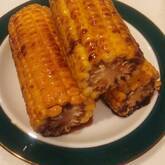 フライパンで焼きトウモロコシ